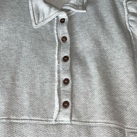 Free People FP Beach Natalie Pull Over Poncho Gray Size M/L - Picture 5 of 9